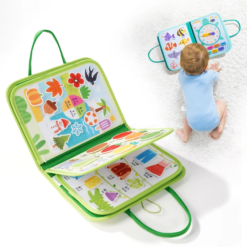 Customization Learning Preschool Educational Montessori Cloth Quiet Book Activities Felt