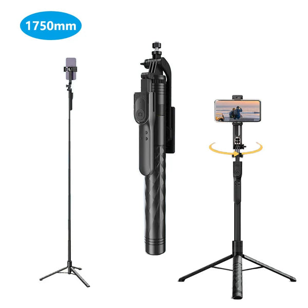 360 Degree Rotation Handheld Stabilizing Selfie Stick Tripod Phone Holder with Wireless