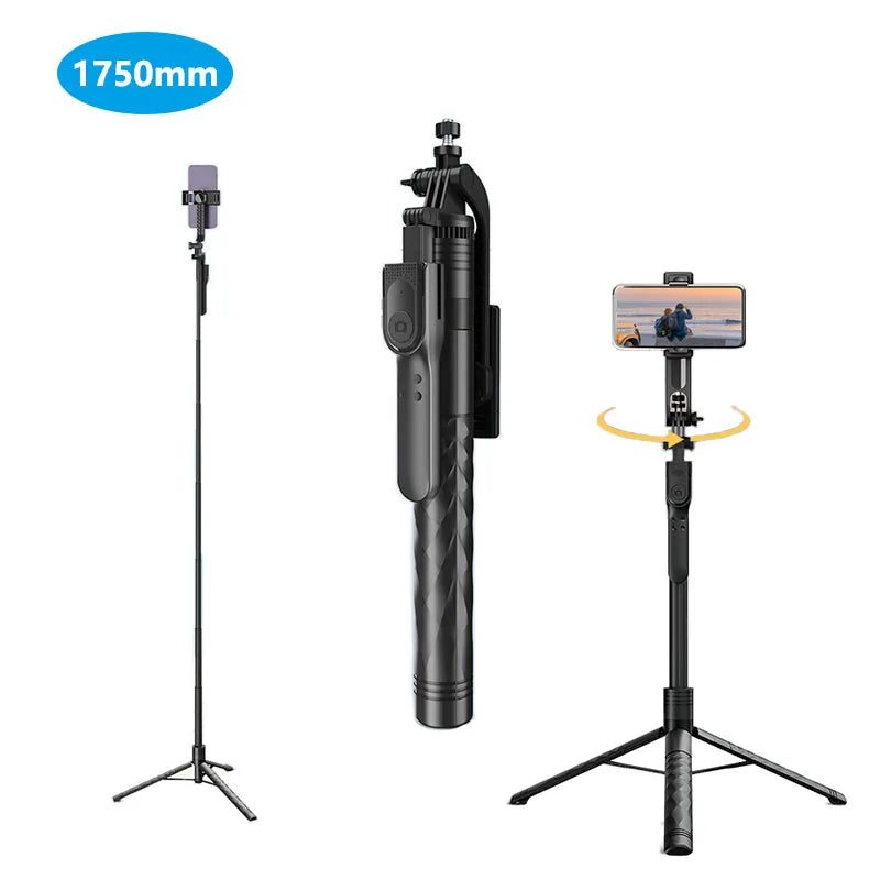 360 Degree Rotation Handheld Stabilizing Selfie Stick Tripod Phone Holder with Wireless