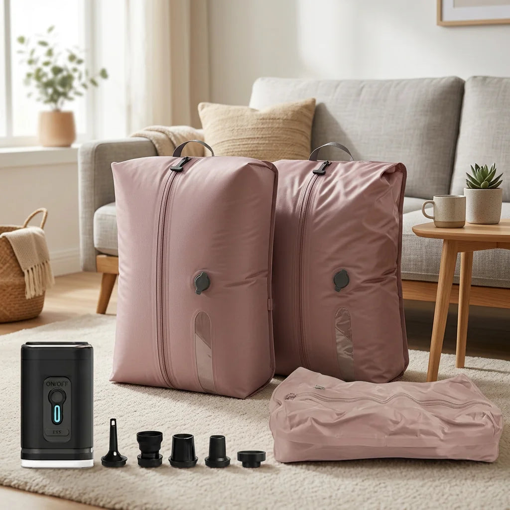 Durable 70D Nylon TPU Vacuum Compression Travel Vacuum Bag with Thickness Space-Saving