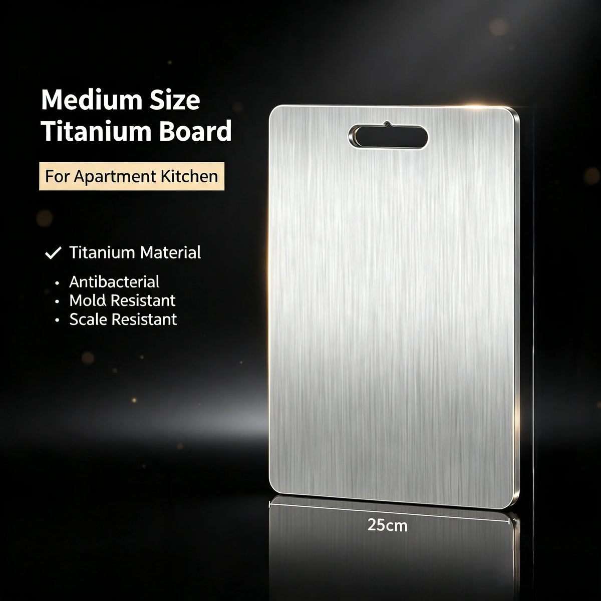 Double Sided Titanium Cutting Board Antibacterial Kitchen Chopping Board With Hanging