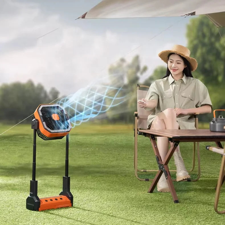 Rechargeable Portable Outdoor Ceiling Fan Electric Battery Fans Ceiling Electric Capacity