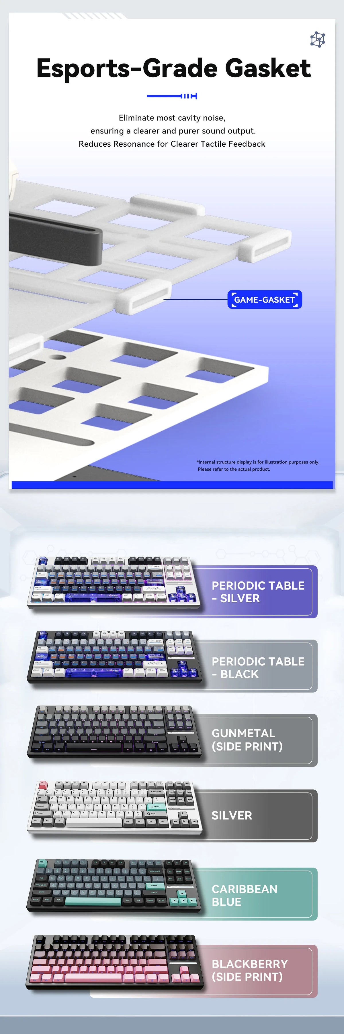 Z87 PRO Wireless Semi-Aluminum Mechanical Gaming Keyboard Esport Keyboard