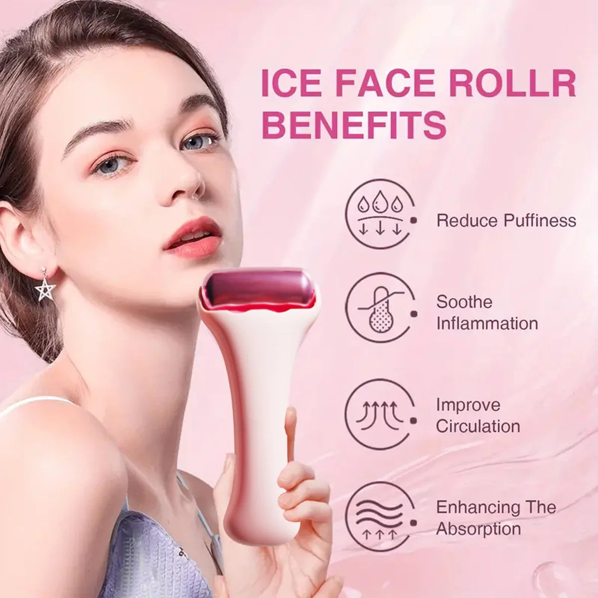 China Face Roller Stainless Steel Skin Care Tools Facial Massager Beauty Products Ice