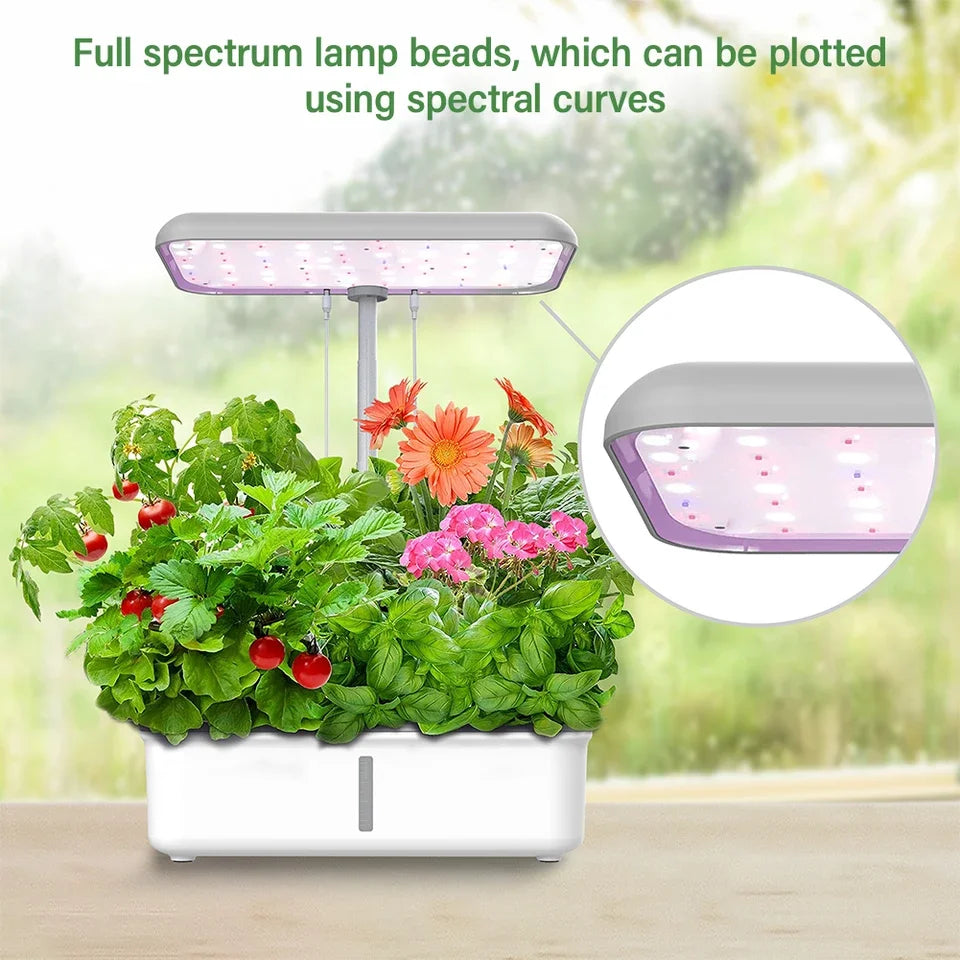 WiFi Plant Hydroponics System Growing LED Light Soilless Smart Planting Machine Self