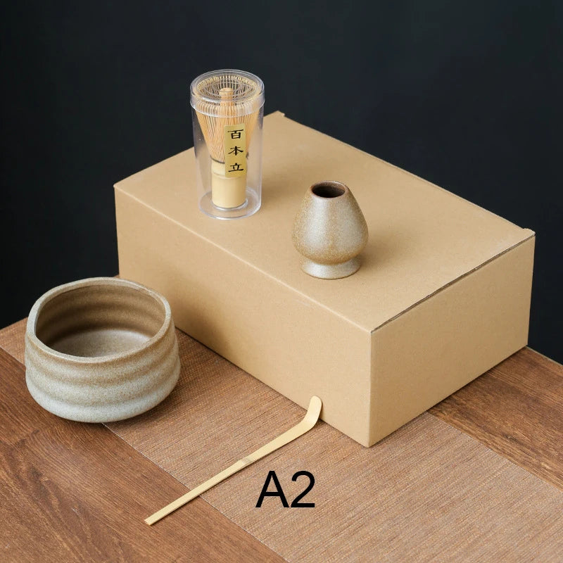 4 to 7 PCS Matcha Bowl Ceremony Accessory Japanese Tea Matcha Organic Bamboo Whisk Chasen