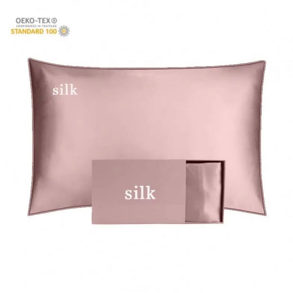 100% Real Silk Mulberry Pillow Case 6a 16/19/22 Satin Silk Pillowcase Organic Embroidered