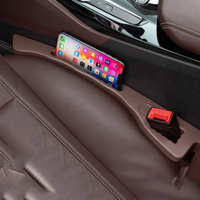 Car Seat Gap Filler With Organizer for Cellphone Side Console Gap Blocker Plug Universal