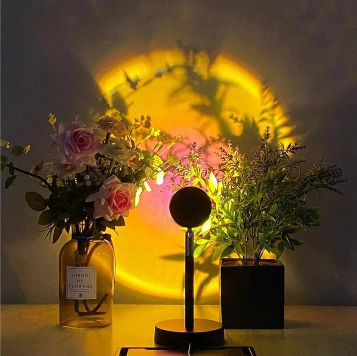 Smart WiFi LED Sunset Lamp Projector with App Control and Multiple Colors