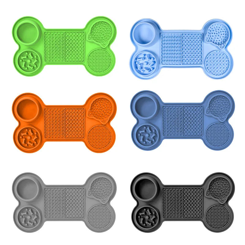 Silicone Dog Lick Mat Food Safe Waterproof Non-Slip with Suction Cups for Puppy