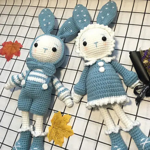 Crochet Kit Luxury Bunny Rabbit Beginner Kit Craft Kit Amigurumi Pattern for Her