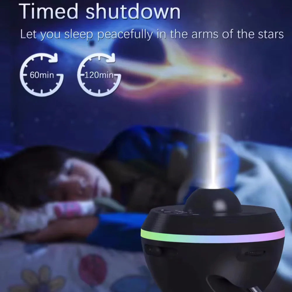 13-in-1 4K HD Planetarium LED Lamp Galaxy Star Projector with Timer, Meteor Starry Sky