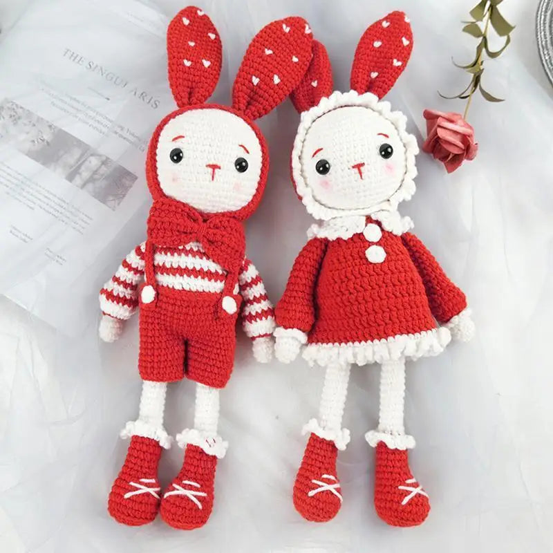 Crochet Kit Luxury Bunny Rabbit Beginner Kit Craft Kit Amigurumi Pattern for Her