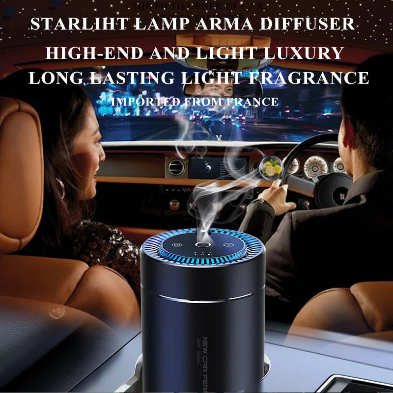 Portable Cup Holder Car Aromatherapy Essential Oil Diffuser Battery Ultrasonic Car Air