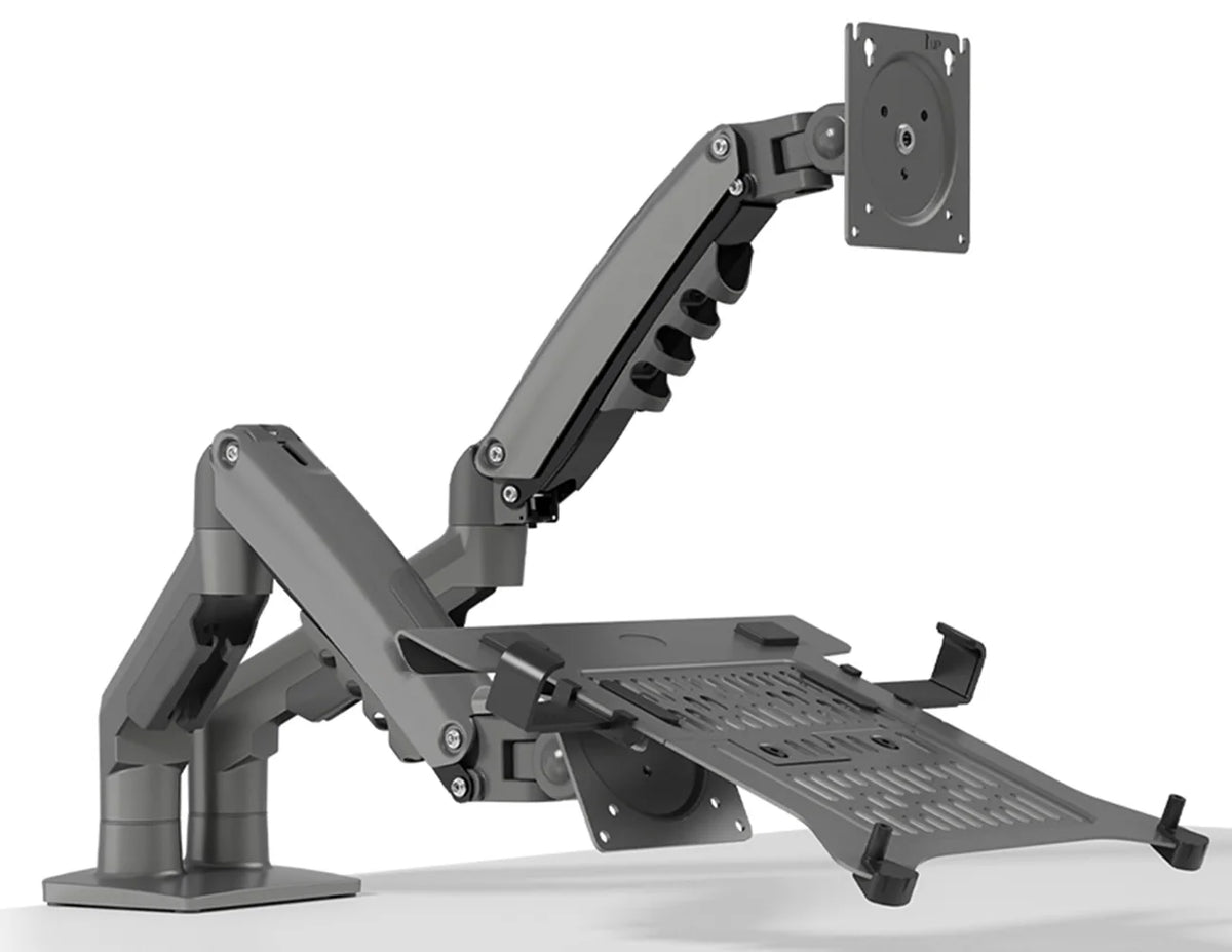 Modern 90 Degree Tilt Laptop Stand with 32 Adjustable Gas Spring New Flexible Desk Mount