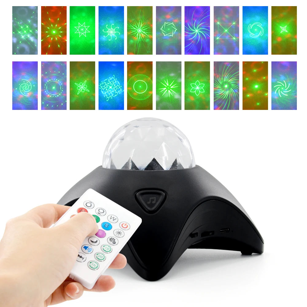 Starry G Galaxy Projector Night Light Laser Starry Sky & White Noise Music for Party