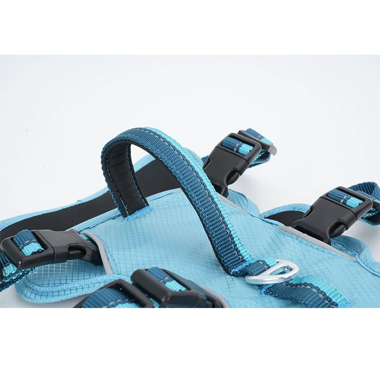 Pet Dog Harness With D Ring Dog Vest Breathable Padded Reflective Adjustable No-Pull