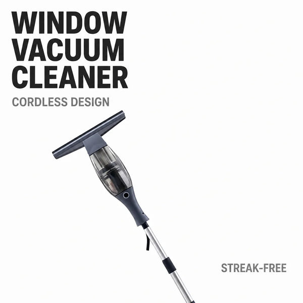 Handheld Cordless Electric Window Vacuum Cleaner Rechargeable Glass Squeegee Streak Free