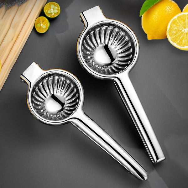 Food Grade 304 Stainless Steel Manual Lemon Squeezer Citrus Juicer Lever Press Seed Filter