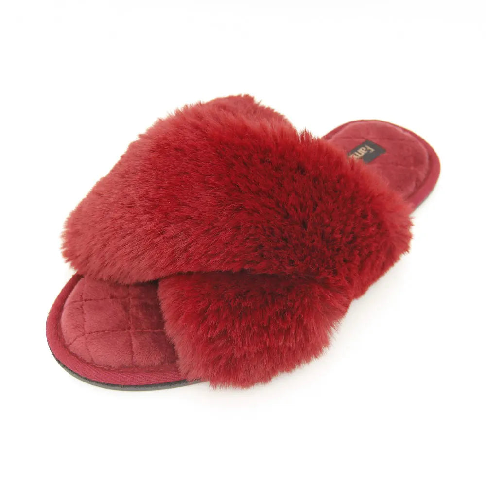New Slip-on Casual Vacation Platform Cross Toe Super Soft Slippers Sandals Women'S Outer