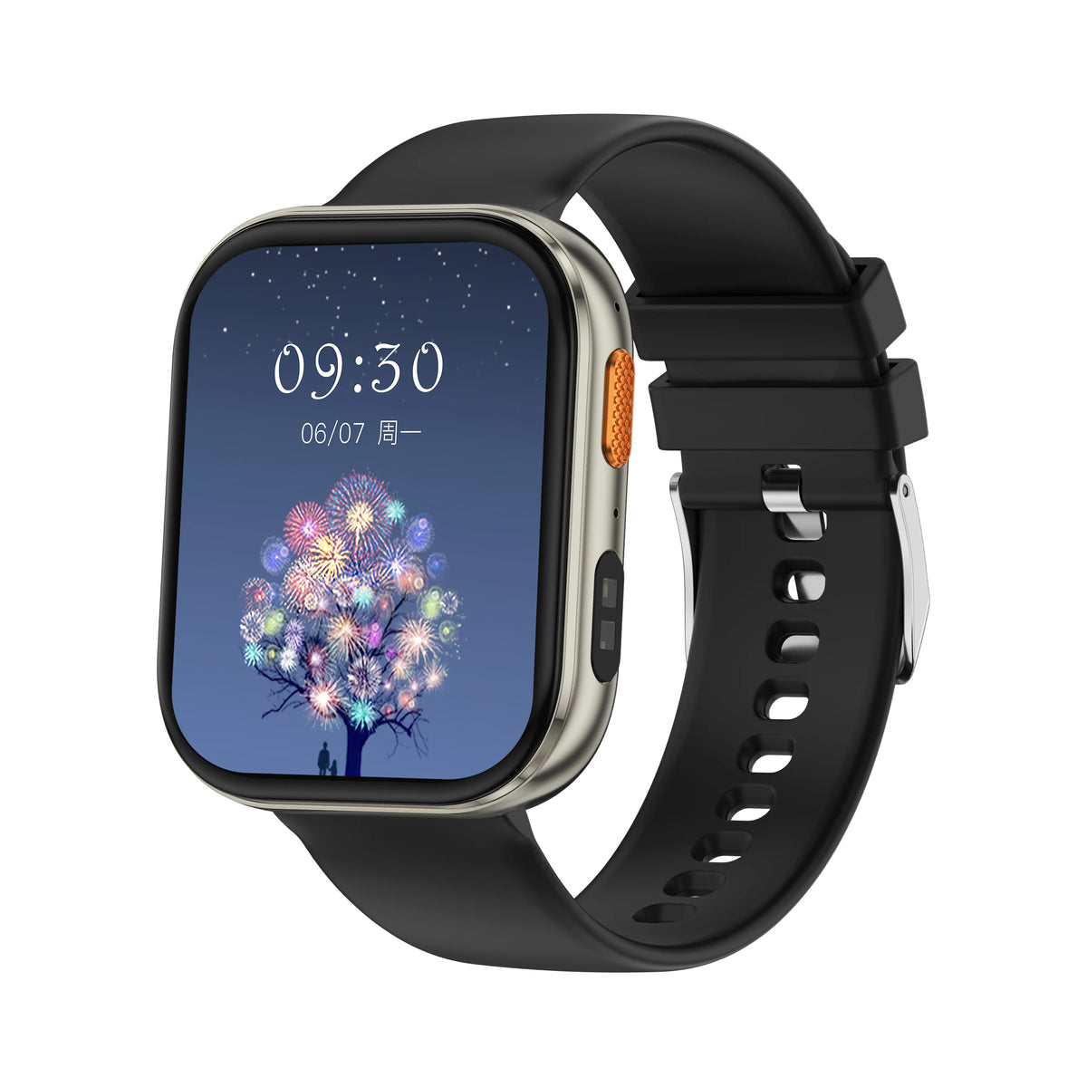 Health Smart Watch Square TFT Display Touch Screen Waterproof IP68 Fitness Tracker Android
