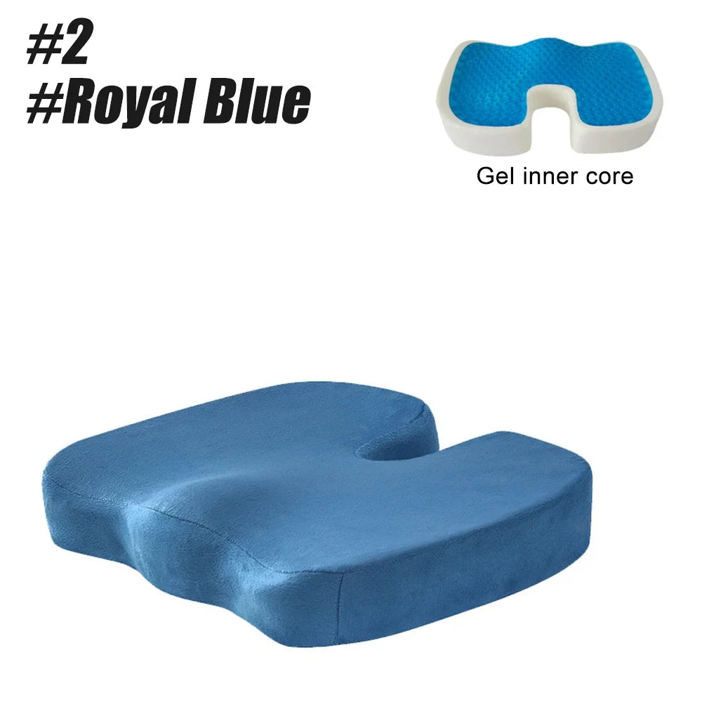 Cooling and Comfortable Gel Seat Cushion Long Sitting Office Chair Memory Foam Seat