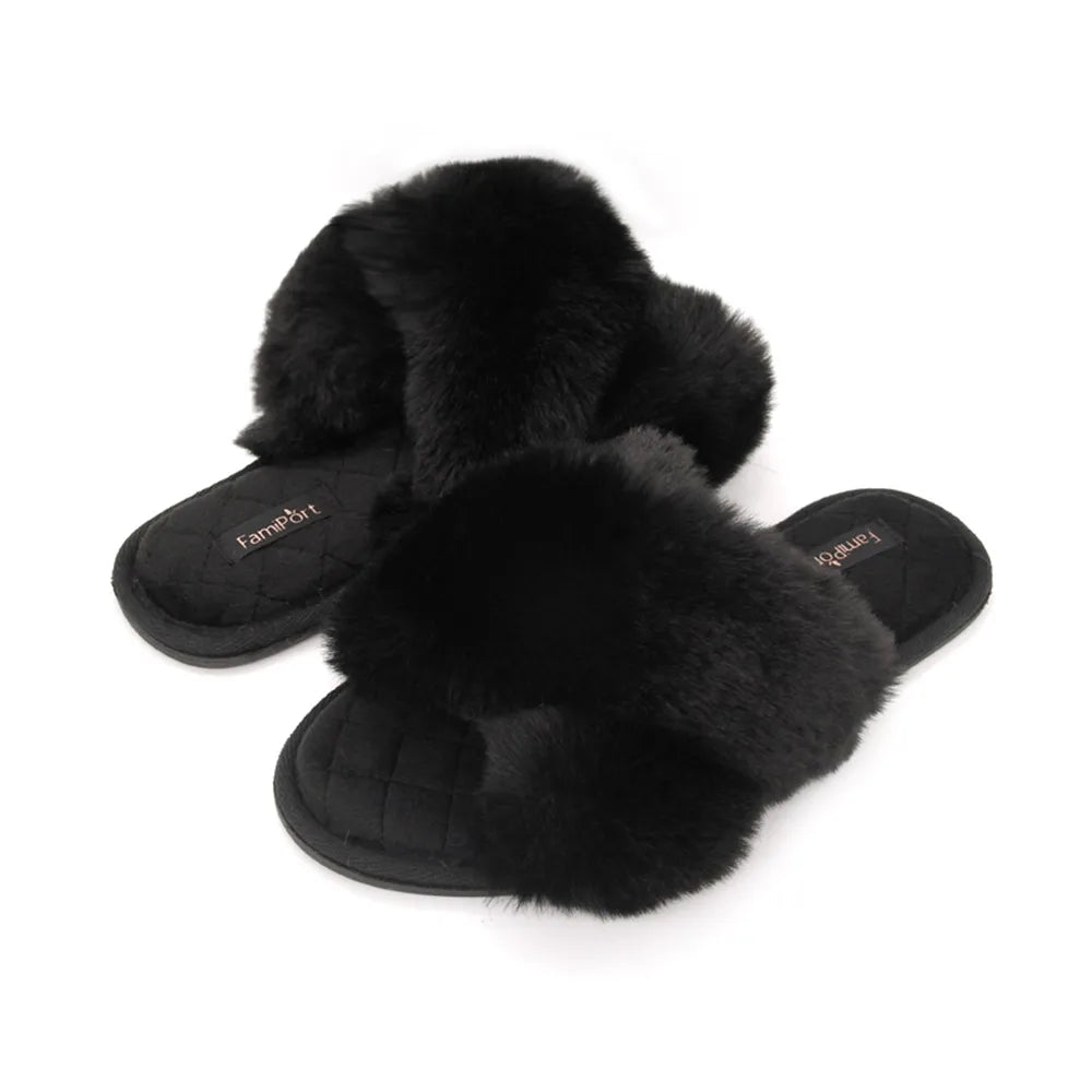 New Slip-on Casual Vacation Platform Cross Toe Super Soft Slippers Sandals Women'S Outer