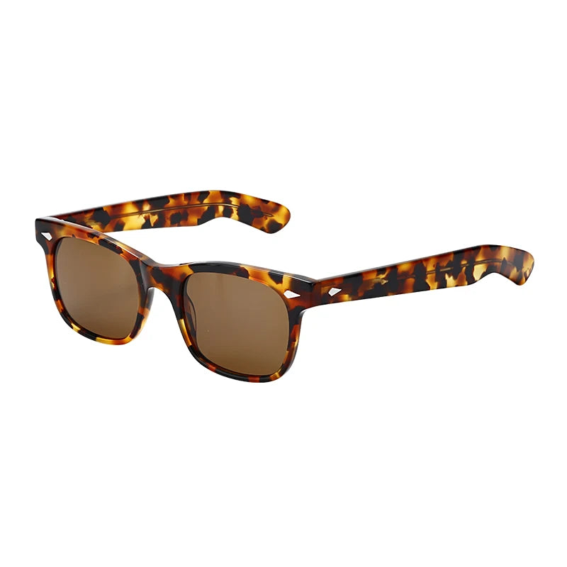 Designer Polarized Sunglasses Unisex Brand Acetate Full Rim Frame UV400 Lenses Travel