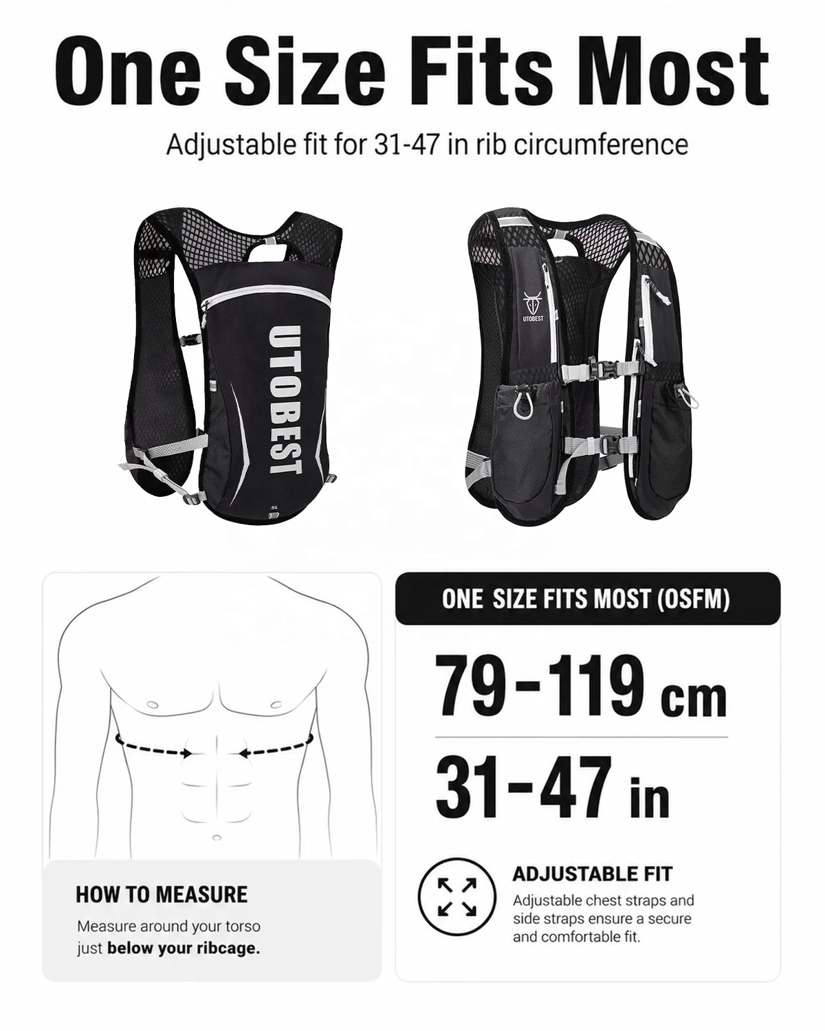 Custom Multifunctional Unisex Ultra Waterproof Nylon Vest Backpack Hydration System Trail