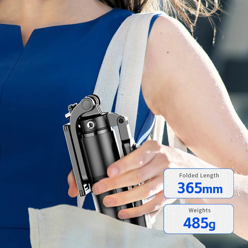 C07 2.01m Foldable Super Long Pole Balanced and Stable Shooting Multi-Angle Adjustment