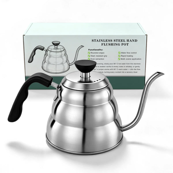 1000ml 304 Stainless Steel Gooseneck Pour Over Coffee Kettle Barista Drip Tea Pot