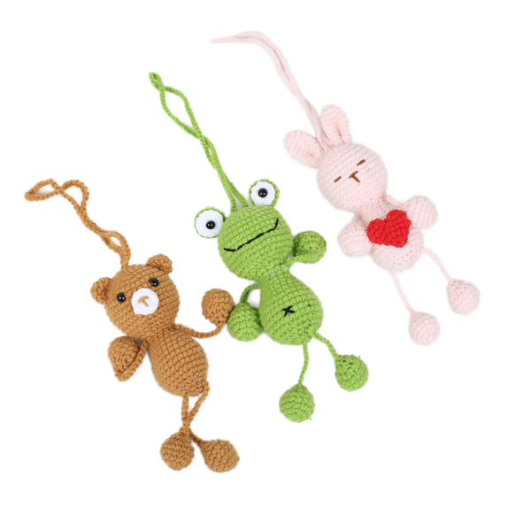 Beginner Axolotl Amigurumi Crochet Kit 1/8NM 4 Ply Milk Cotton Yarn Complete Hook
