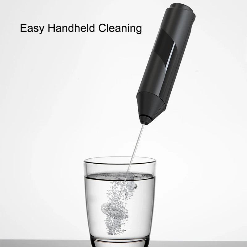 Compact Handheld Electric Milk Frother Easy Clean Portable Professional Coffee Foam Mixer