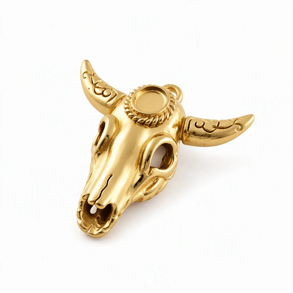 Custom Stainless Steel Pendant Necklace 18K Gold Plated Waterproof Non Tarnish