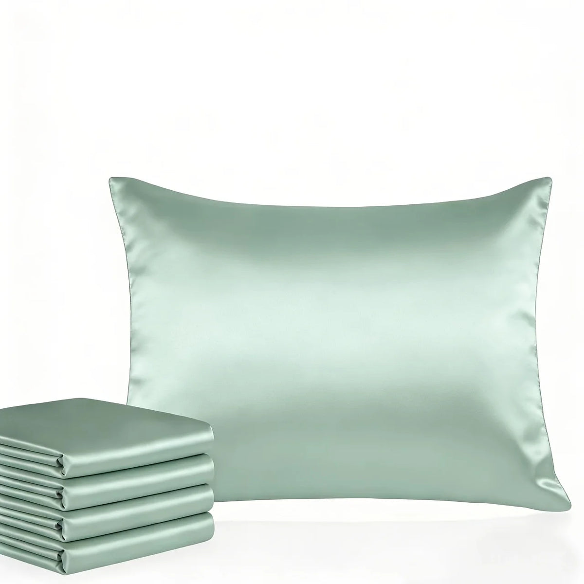 4Pcs Luxury Satin Pillowcase Set Silky Smooth Fabric for Hair & Skin Care Hypoallergenic