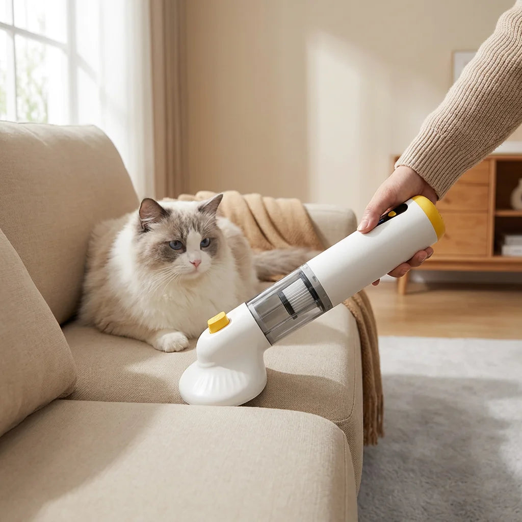KH-168 3-in-1 Pet Hair Vacuum Cleaner Handheld Cordless Portable Grooming Tool For Dog