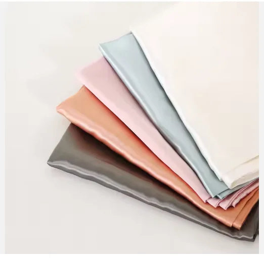 Customized 100% Satin Luxury Solid Pillowcase with Envelop/Zipper Closure for Home Use