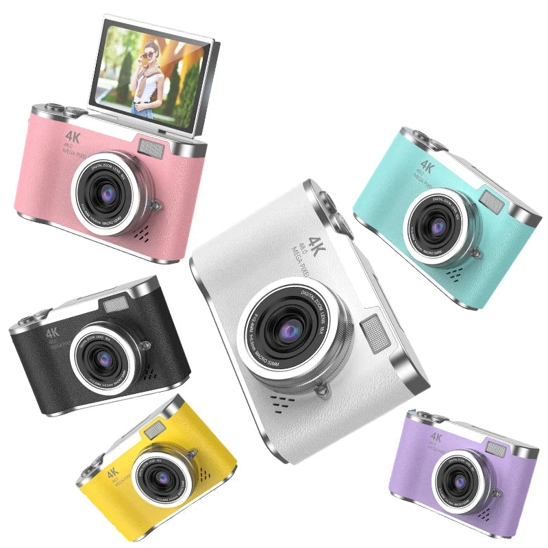 Mini Digital Video Camera with Flip Screen Kids Professional Home Security & Photography