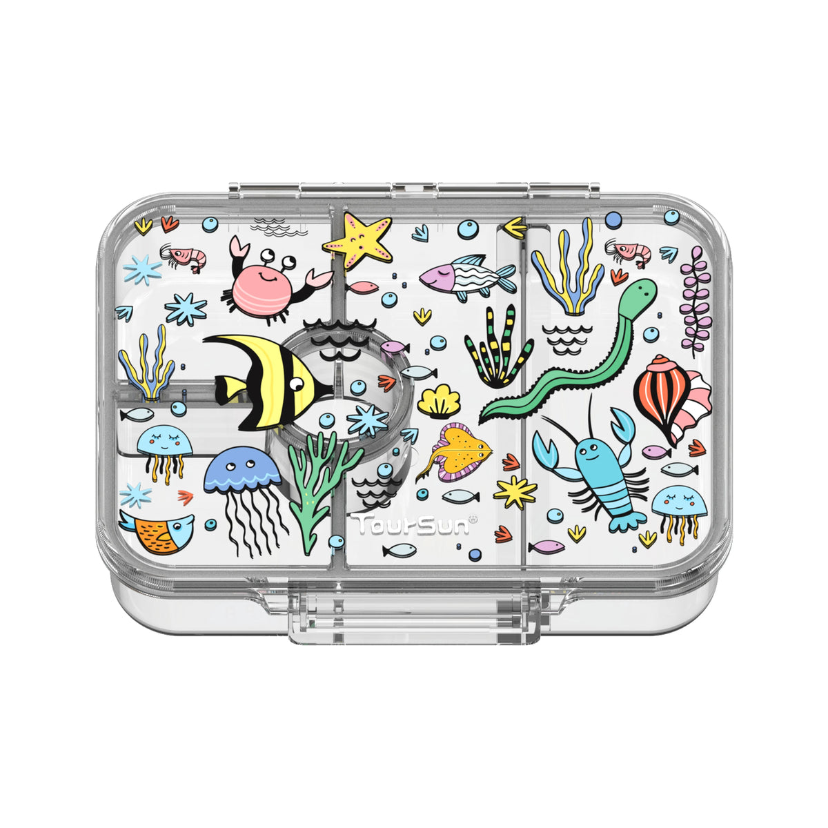 School-Grade Leak-Proof 5 Compartment Bento Box BPA-Free Food Grade Lightweight Lunch Box
