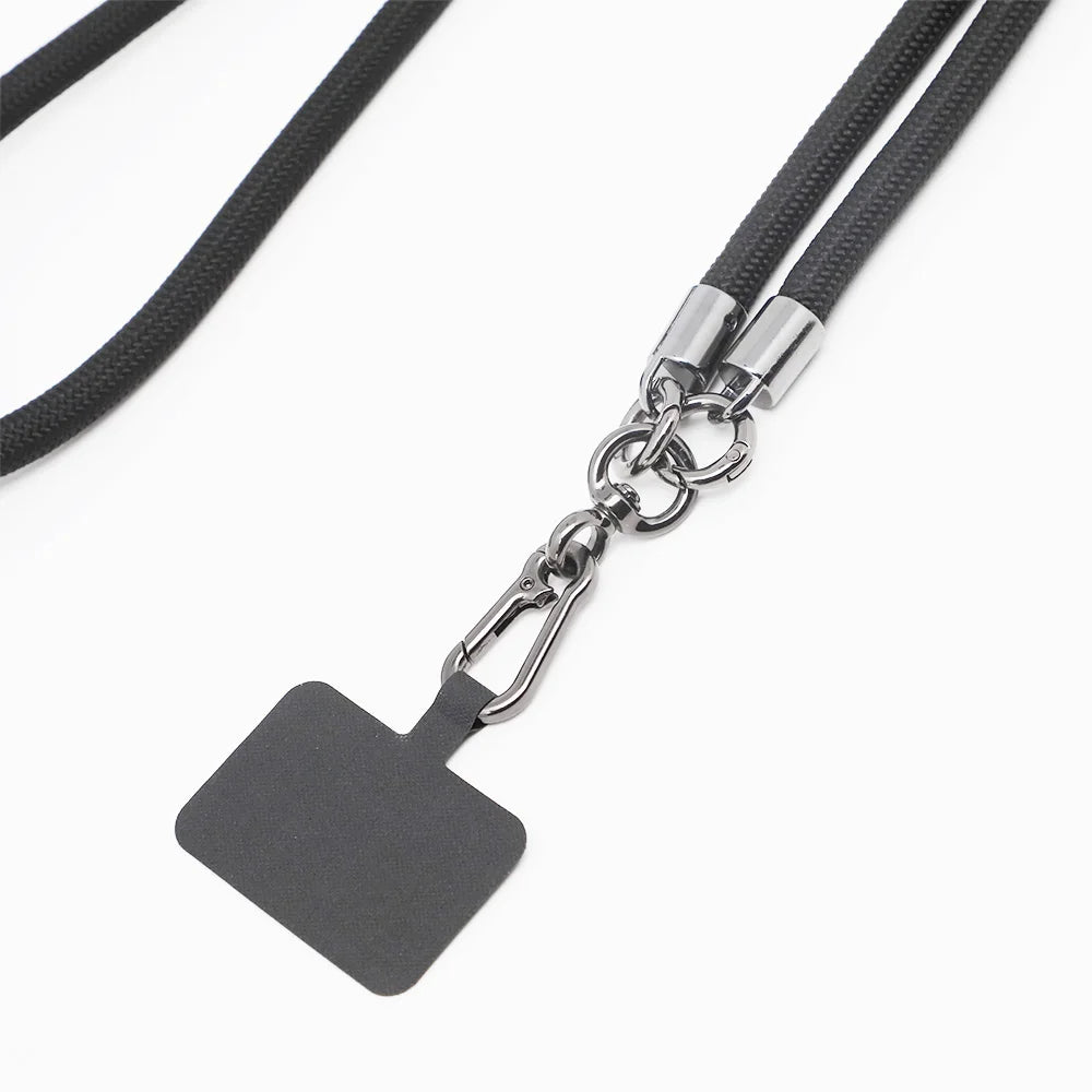 Custom Eco-Friendly Jacquard Polyester Cellphone Cushion Adjustable Crossbody Lanyard (Pack of 2)