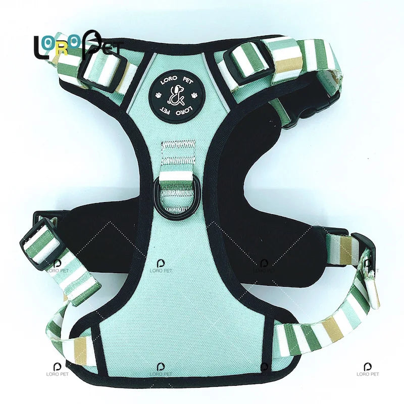 Reflective Oxford Nylon Dog Harness with Handle in Solid Colors