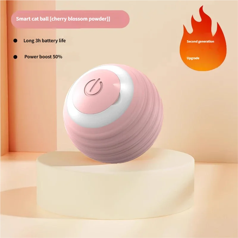 Electric Automatic Modern TPR Bite-Resistant Bouncing Ball Chew Toy