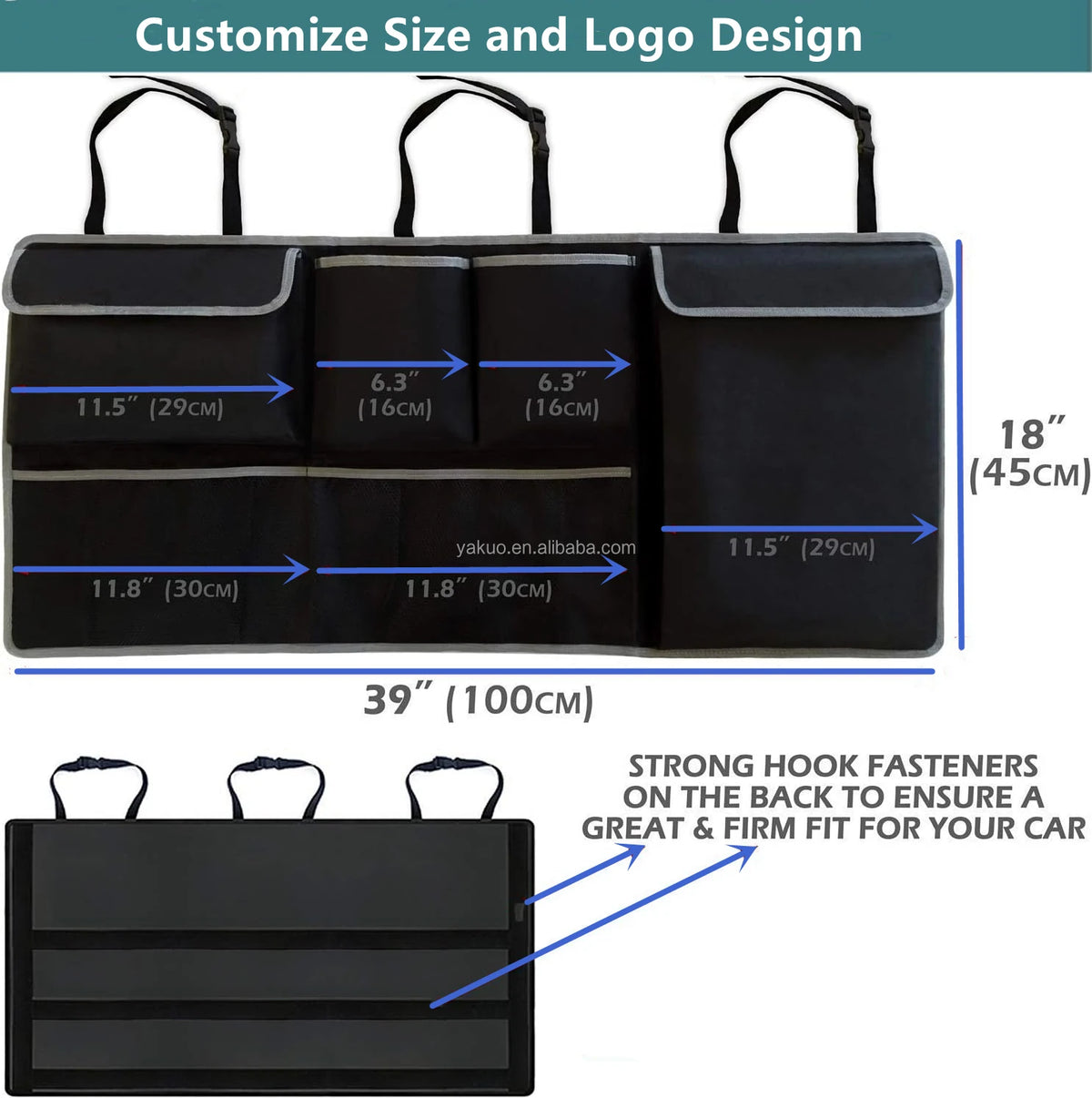 Storage Bags Car Trunk Backseat Organizer,Car Trunk Organizer, Large Capacity Backseat