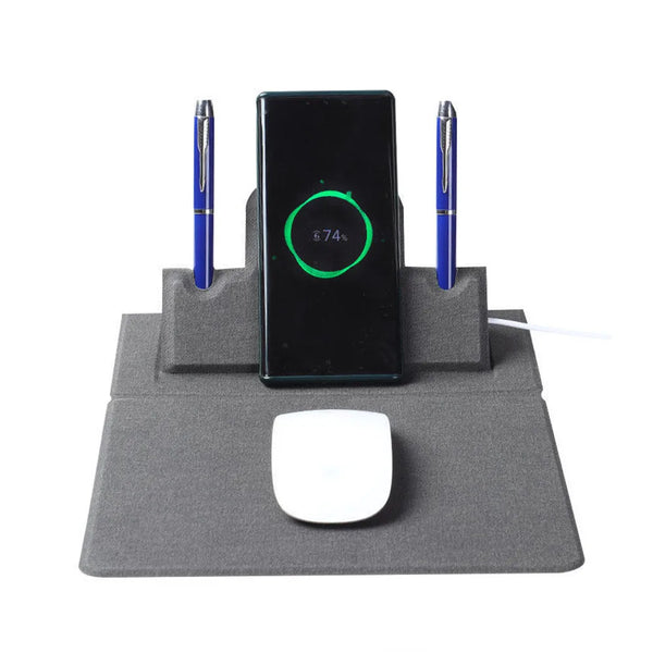 LG6041 Top Sale Office Style Custom Personalized 10W Fast Wireless Charge Mouse Pad Desk