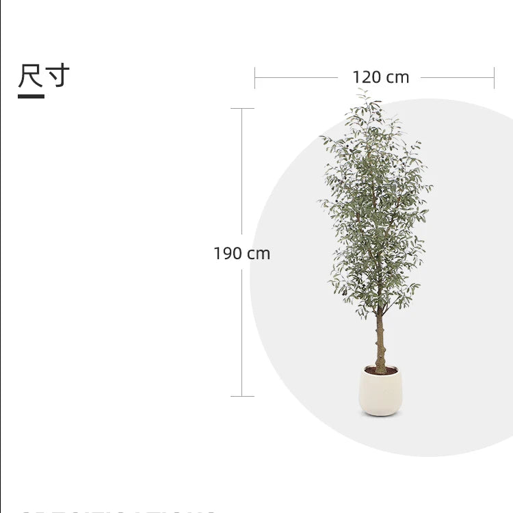 180cm Artificial Olive Tree Indoor Tall Faux Olive Trees Silk Tree Realistic Olive Plants