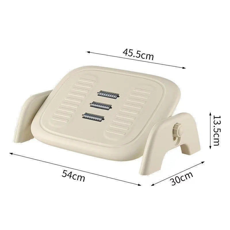 Solid Color PP Material Anti-Slip Massage Rollers Footrest Office Desk Underfoot Leg Rest