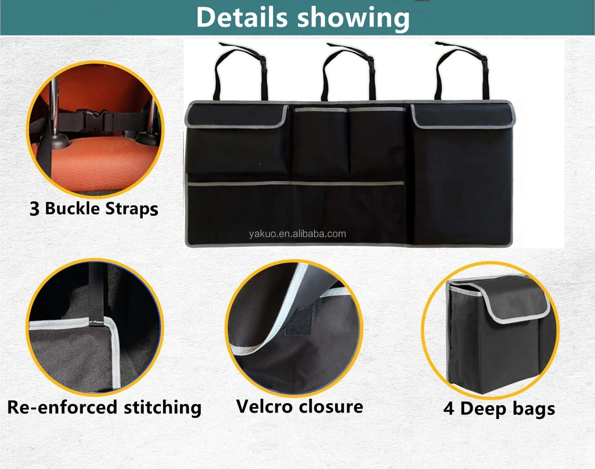 Storage Bags Car Trunk Backseat Organizer,Car Trunk Organizer, Large Capacity Backseat