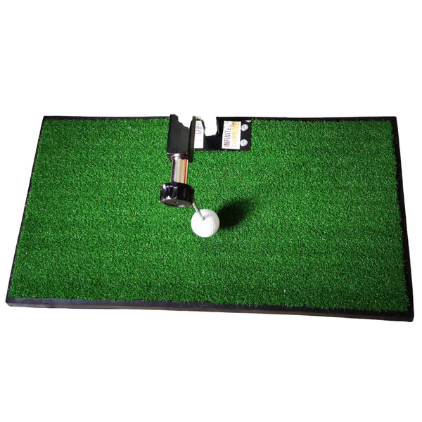 Nylon Golf Practice Mat with 360 Rotation for Driving and Chipping, Green