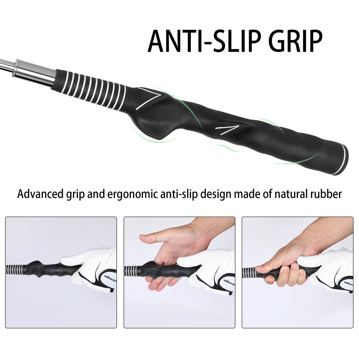 Automatic Spring Retraction Golf Swing Trainer Sound Rhythm Release Strength Grip Speed