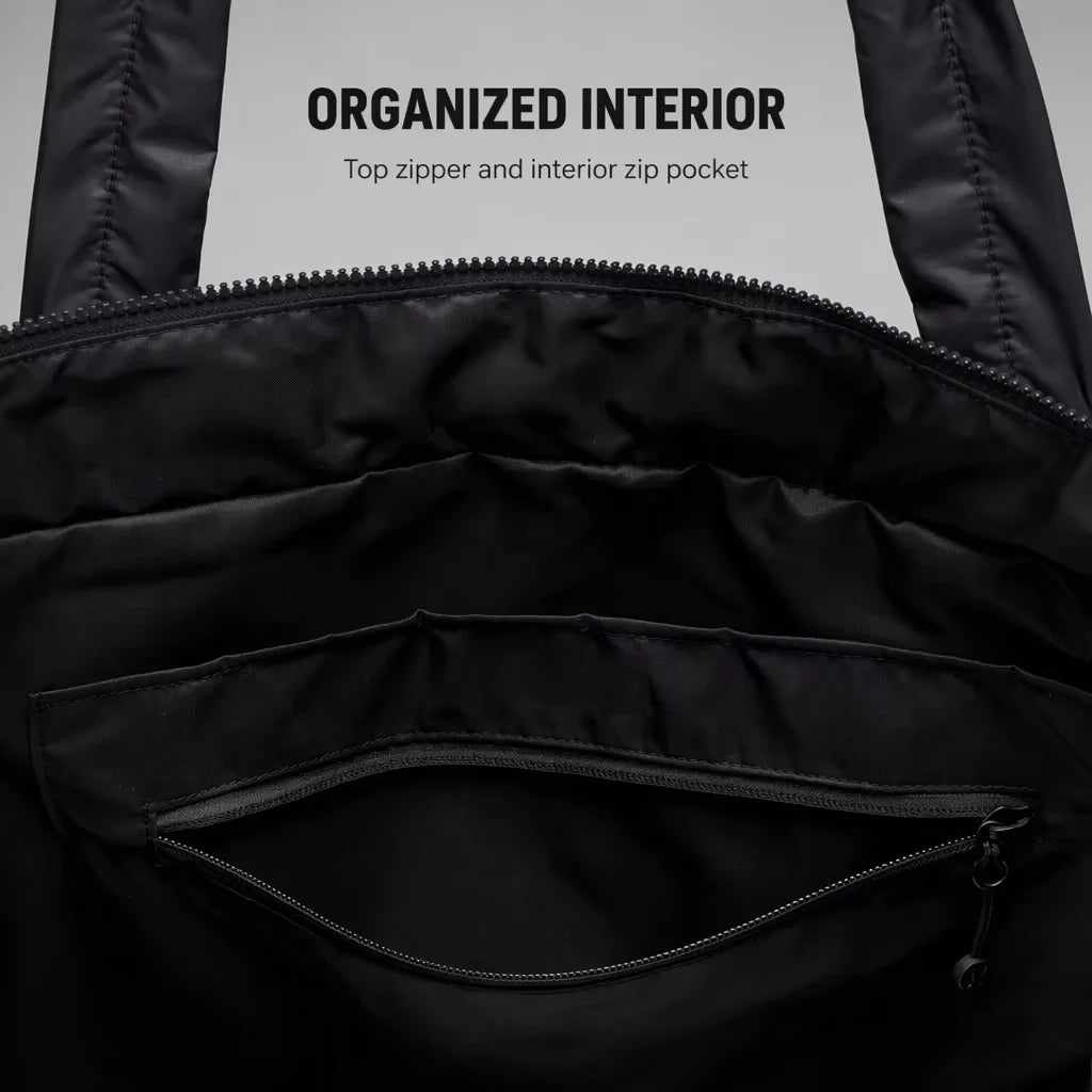 Custom Quilted Puffer Tote Bag Lightweight Nylon Puffer Carryall Bag for Women Girl